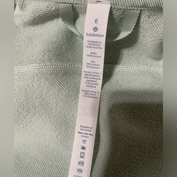 Lululemon Cool and Collected Jacket Hoodie Green SBRZ Womens, Size 6 New - Picture 3 of 8